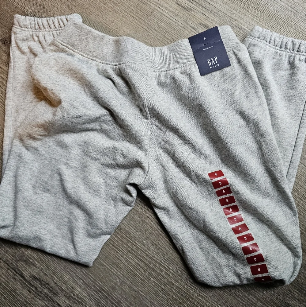 Gap Kids Girls Small 6/7 Gray Draw String Joggers